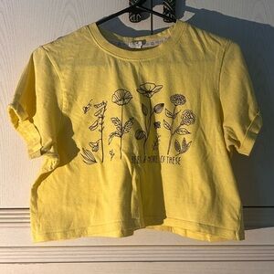 Recycled Thread • Yellow crop top